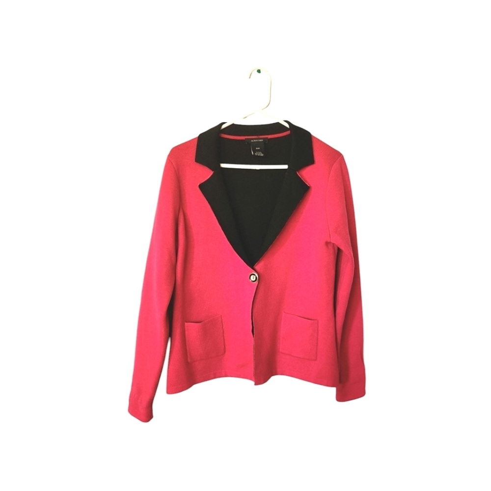 ALISON SHERI WOMENS MEDIUM PINK SWEATER JACKET - Picture 7 of 7